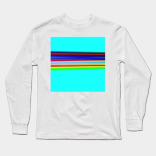 blue green red texture art Long Sleeve T-Shirt